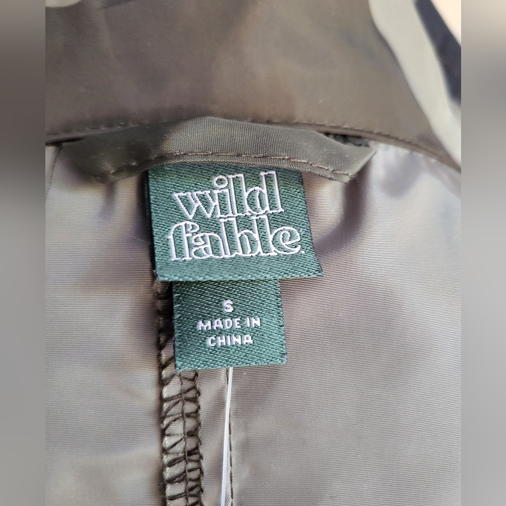 NWT Wild Fable Oversized Camo Camoflage Windbreaker Jacket size S - Picture 10 of 11